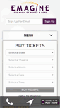 Mobile Screenshot of emagine-entertainment.com
